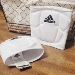 Adidas 5" Minimal White Volleyball Knee pads